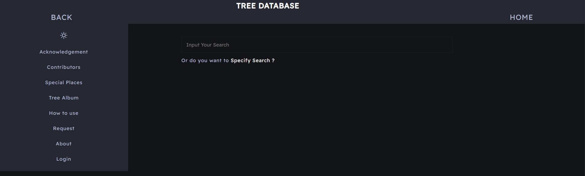 Tree Database